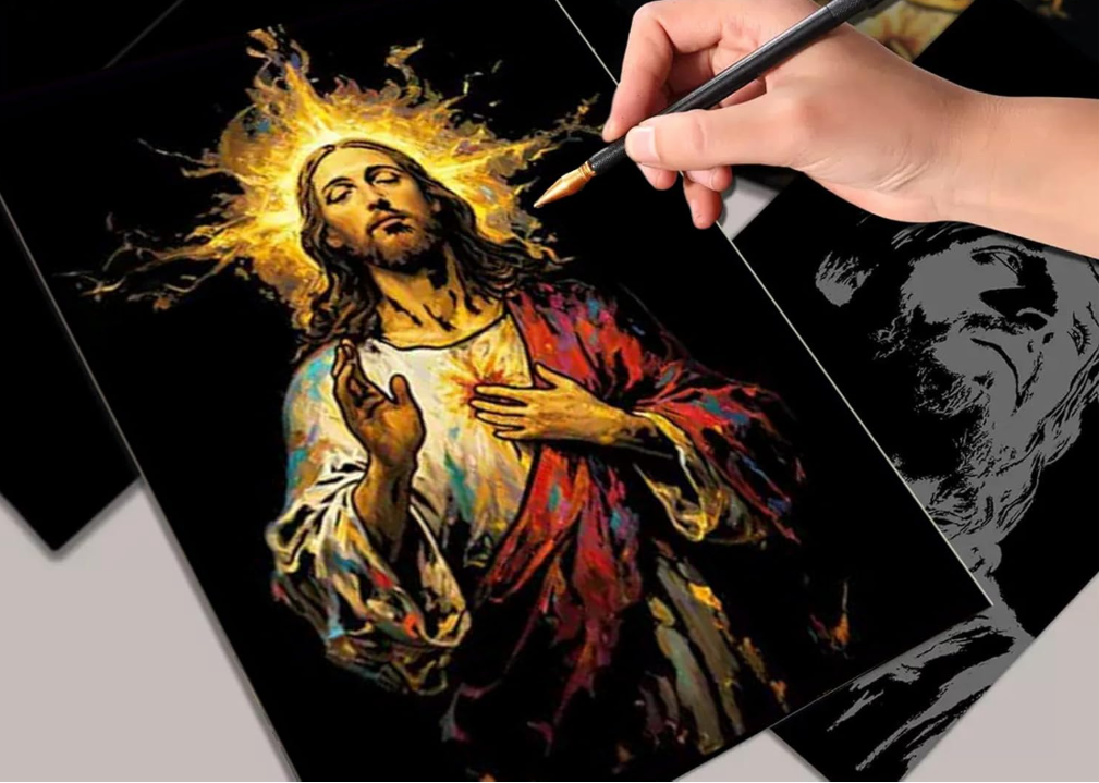 Libro para rascar y pintar